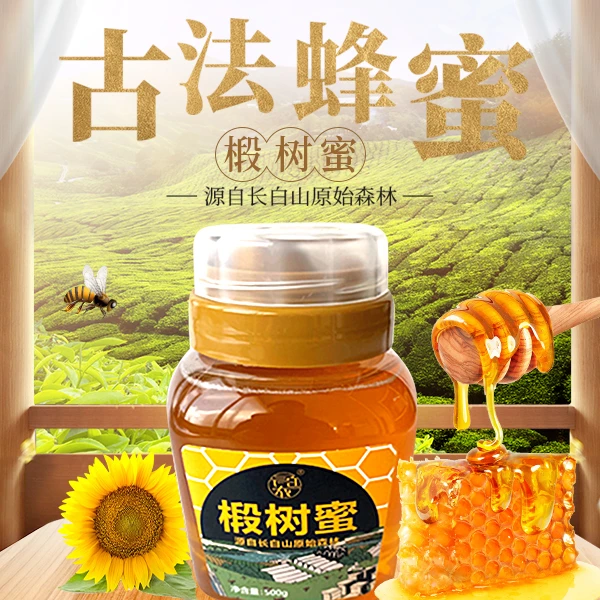 长白山椴树蜜 500g*1 长白山原始森林采集 浓郁甜蜜 严选天然酿蜜