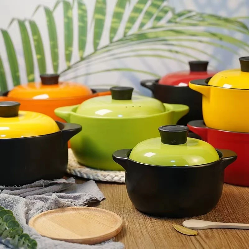 X32煤气灶专用耐高温炖锅燃气煲汤锅可干烧沙锅家用陶瓷锅