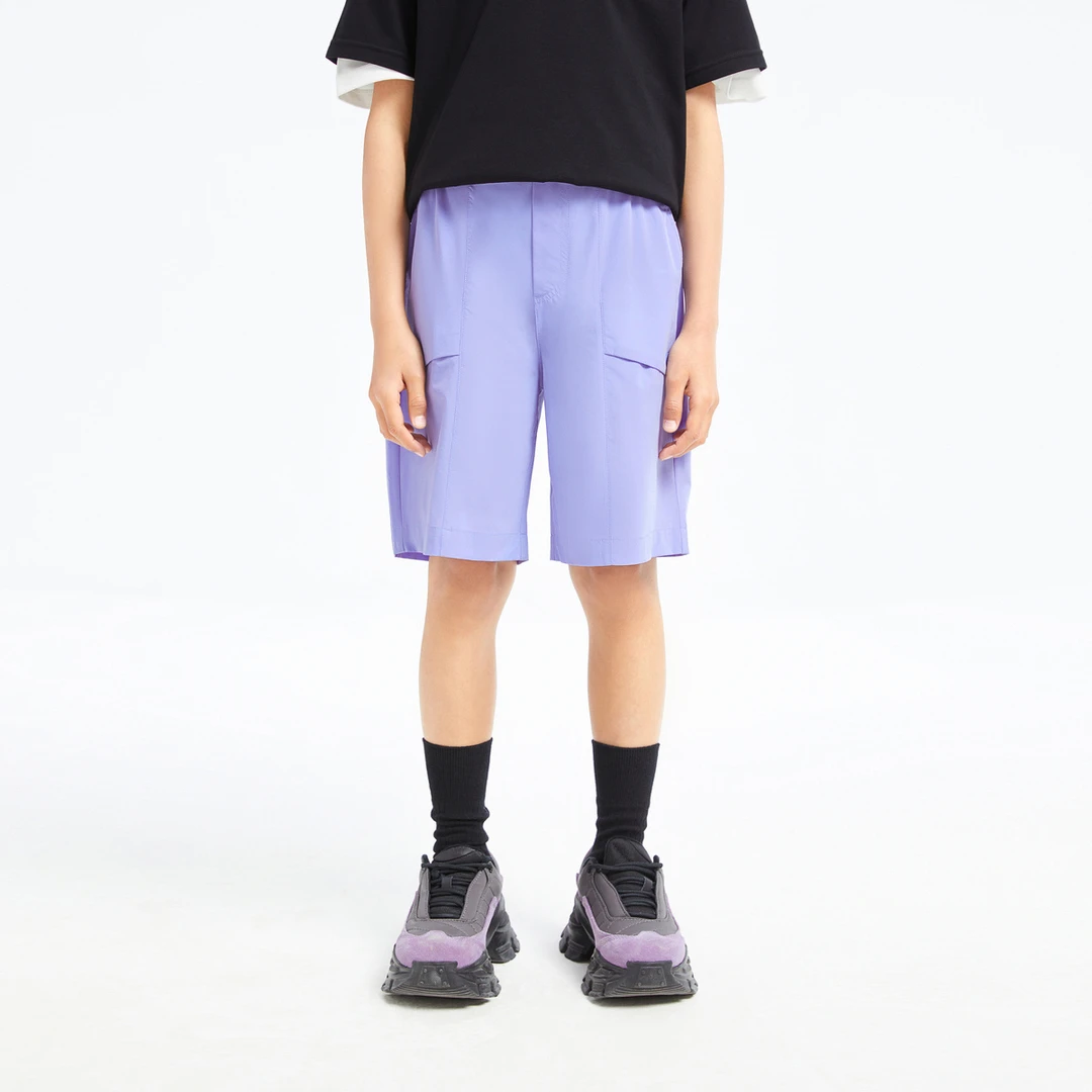 安奈儿童装男童裤子五分短裤运动弹力宽松EB426119