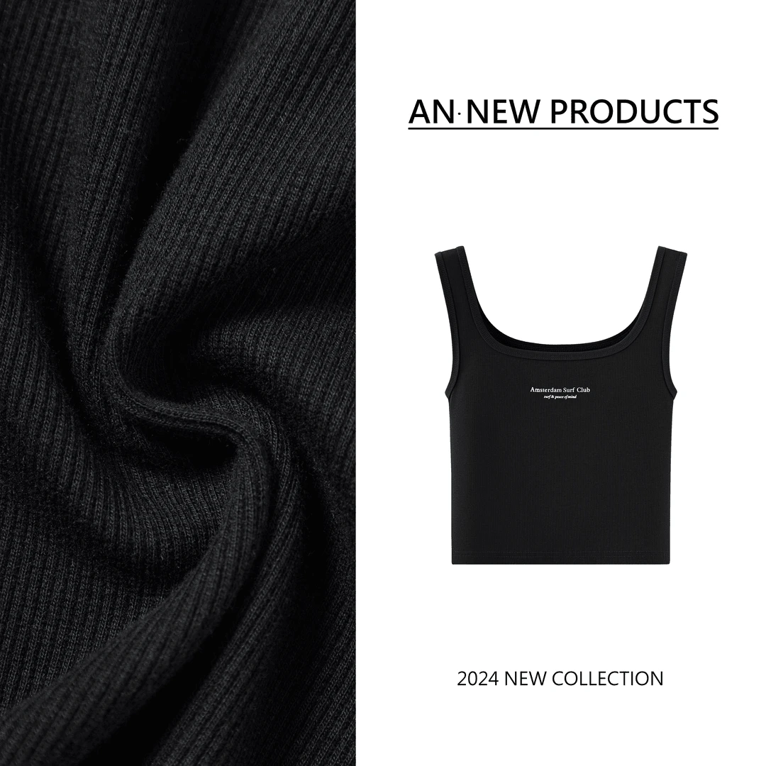 120新款时尚打底小众修身休闲外穿字母百搭背心