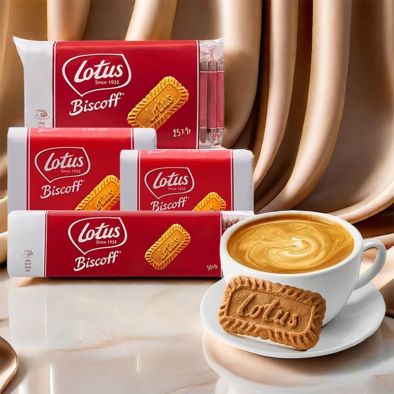 比利时焦糖饼干lotus和情缤咖时咖啡饼干小包装进口办公室零食