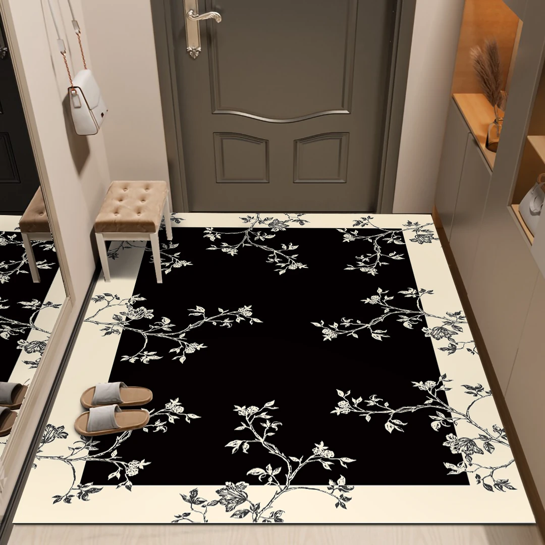 美式入户门地垫大门口进门防滑脚垫家用pvc轻奢高端耐脏玄关地毯