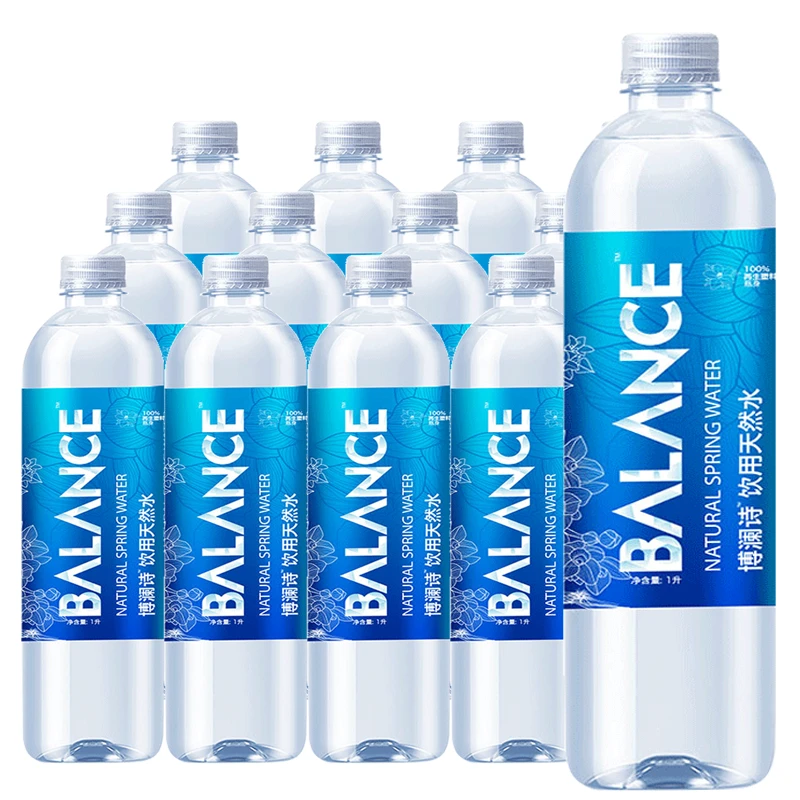 BALANCE博澜诗1000ML天然山泉水 弱碱性 泡茶运动健身宝宝 饮用水