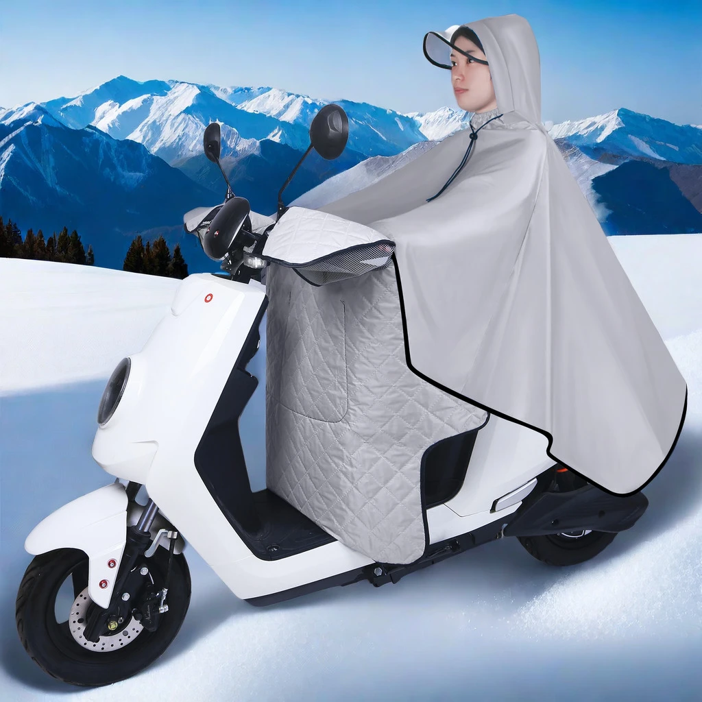 豪迅电动车雨衣挡风被新款防风通用加大防雨罩夏季防雨防雨电瓶车