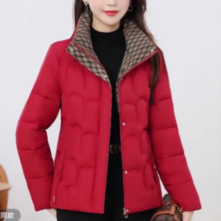 中老年女装冬季时尚洋气保暖棉服中年妈妈棉衣外套2821