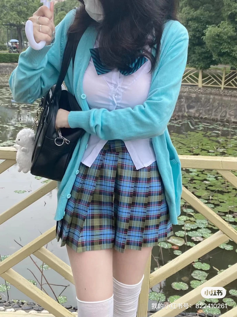 TR热带鱼秋刀鱼学院风日系短款jk学生jk制服格裙半身裙格子