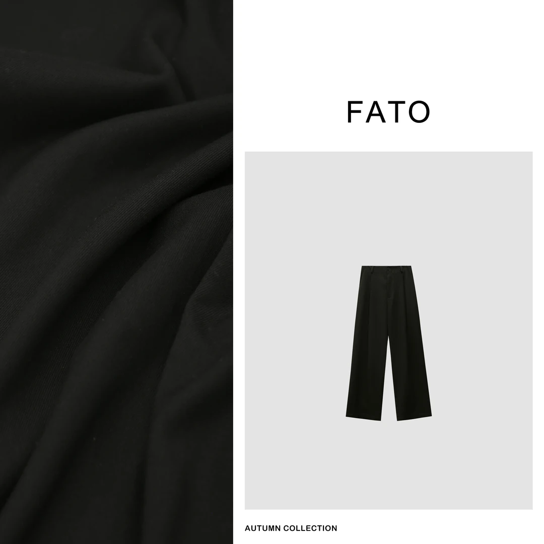 fattonny郑买买【主推垂感西装裤】秋冬新款显瘦慵懒长裤QDD40928K1