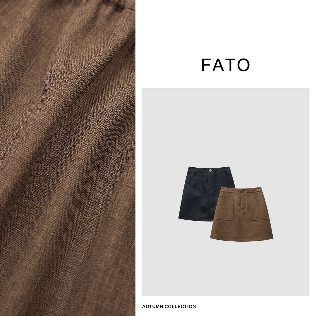 【郑买买】主推复古摩登短裙 新款设计感半身裙 QDD40821Q1