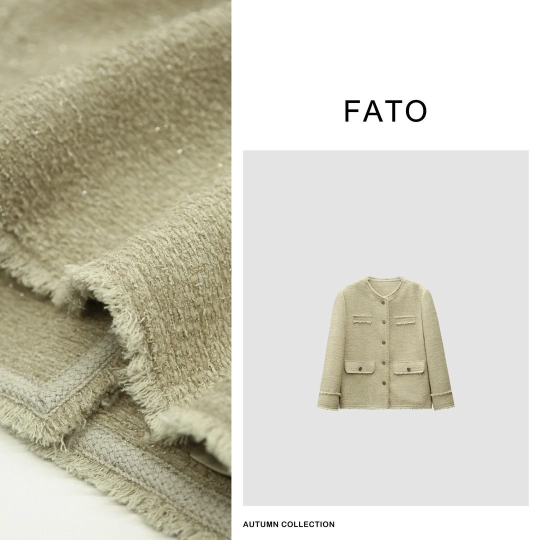 【郑买买】绵羊毛小香外套 新款气质显瘦高级外套 HH40727W1