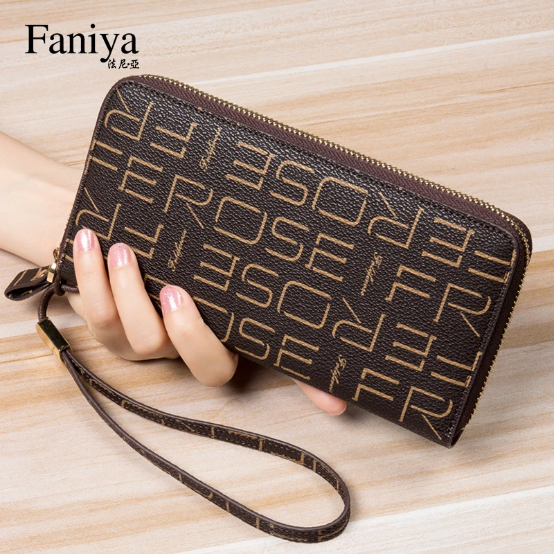 钱包女长款大容量拉链手拿包高档2024复古新款卡包一体包多功能