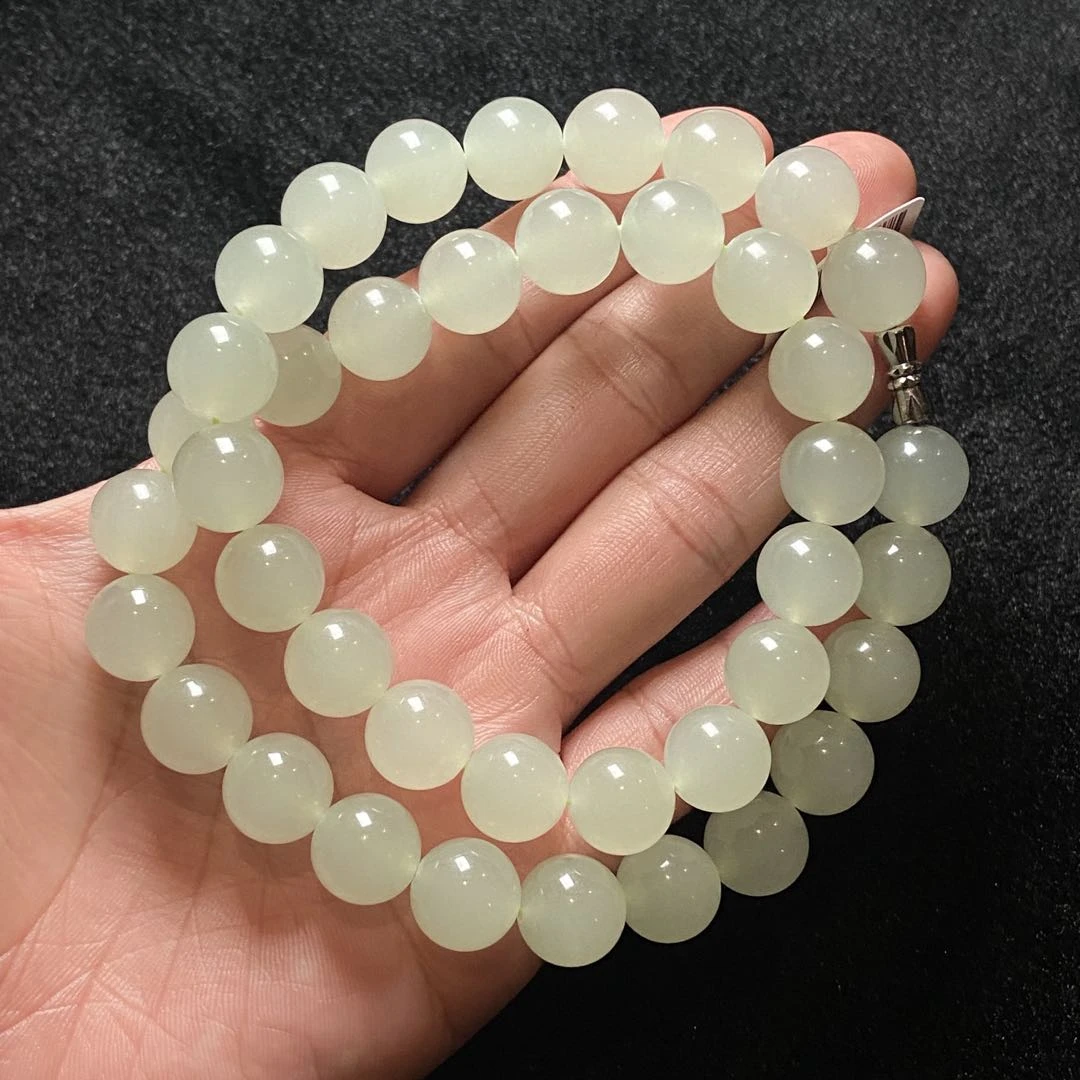 【星浩珠宝】和田玉女神链12-2T23N2【多样性发一件】11mm+