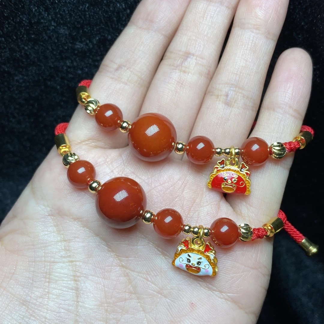 【星浩珠宝】玛瑙DIY手绳19-2T24H284【可选】8mm+ 14mm