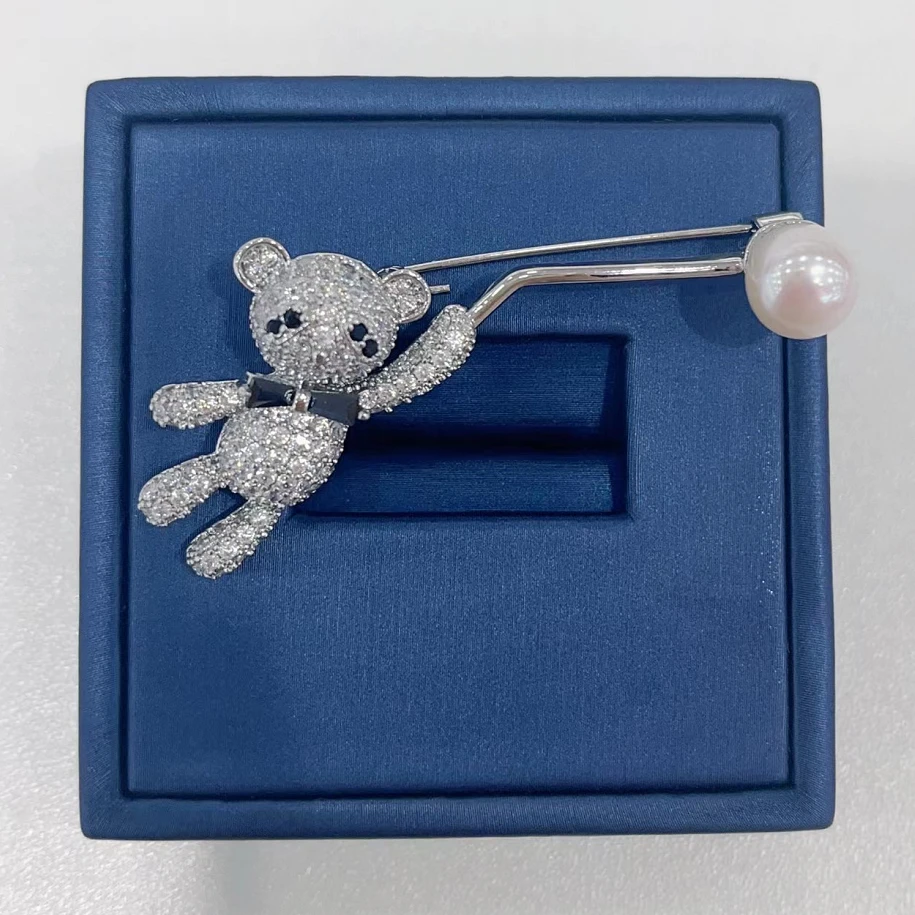 【冰阿姨专属】淡水珍珠胸针12-1DT27H07【约8mm】