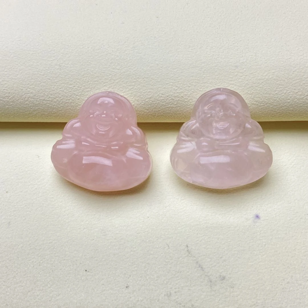 【星浩好物】粉水晶吊坠-QT47L41【多样性发一件】29*29mm配绳