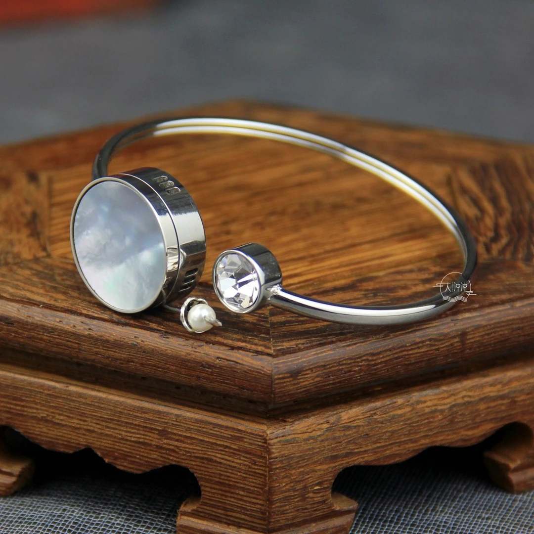 不锈钢手镯 碟贝钢丝拉线手镯 需要自己换线