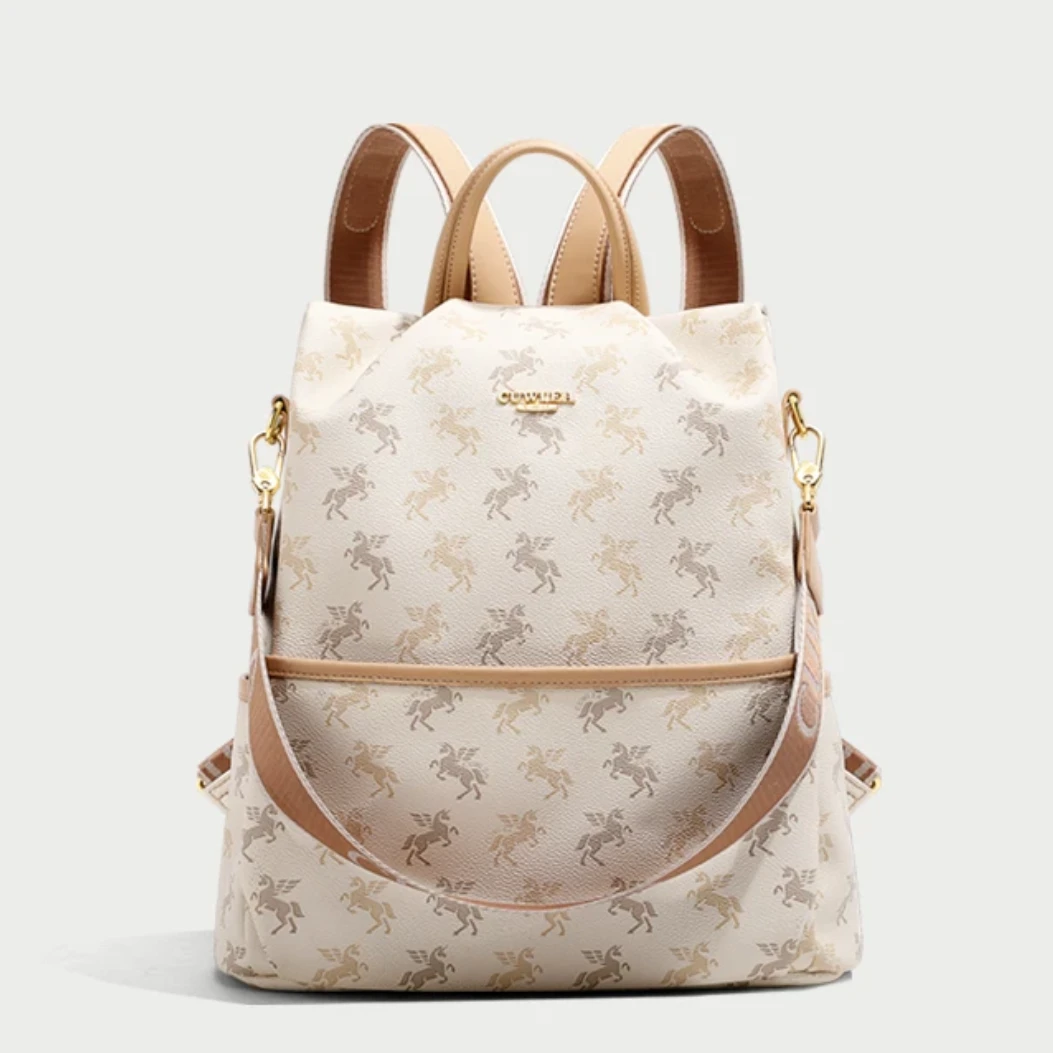 轻便通勤双肩包女大容量防盗旅行背包 042