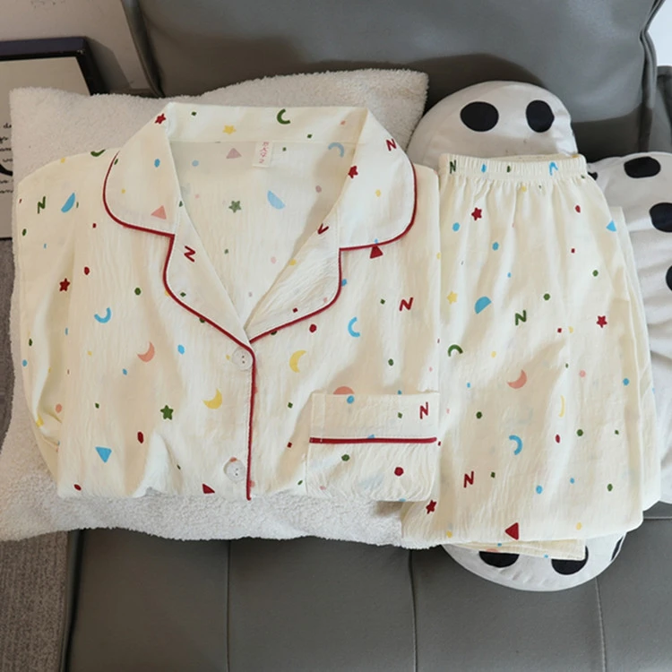 加大码250斤睡衣女春秋新款云朵棉长袖甜美公主风休闲家居服套装