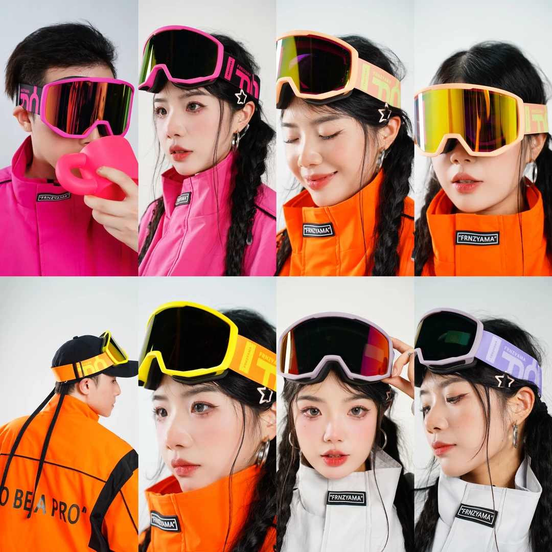 FRNZYAMA 经典系列滑雪镜护目镜近视防雾显脸小亚洲男女同款