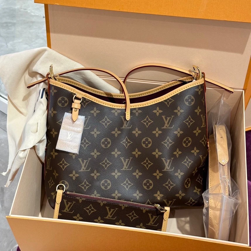 全新未使用 LouisVuitton/路易威登 老花carryall单肩包小号 芯