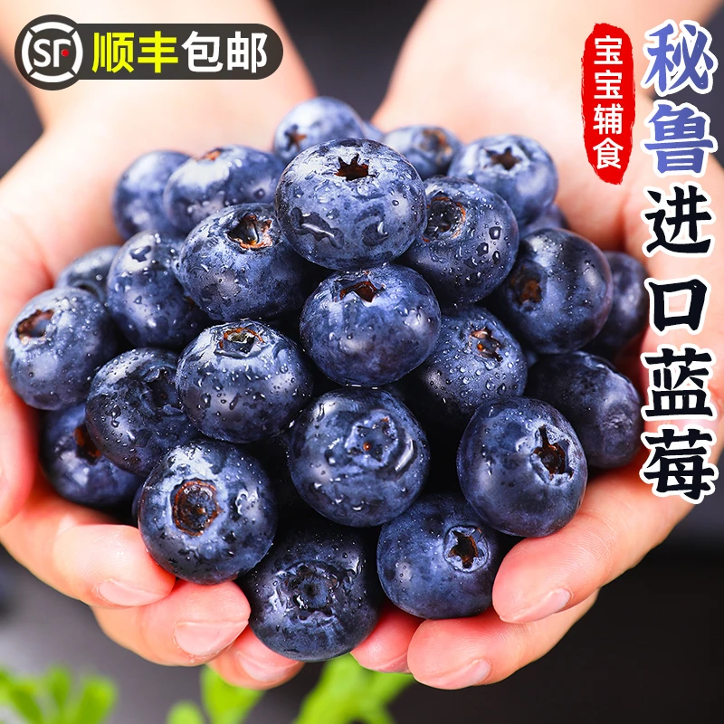 【顺丰】秘鲁蓝莓鲜果125g/盒怡颗甜莓新鲜进口水果甜蓝梅鲜蓝莓