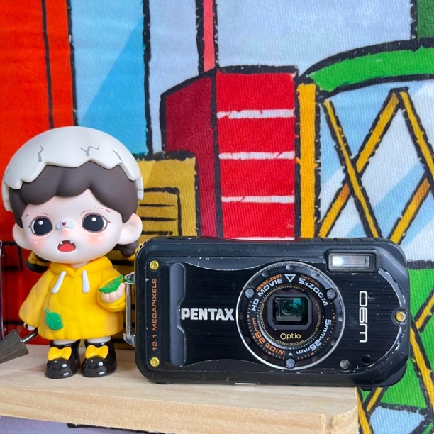 9新 Pentax/宾得 宾得w90 1200w像素 屏幕轻微灰尘成色如图配件齐