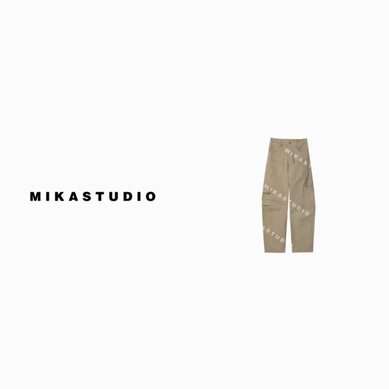 MIKASTUDIO/孤品廓形口袋工装裤YOHORA