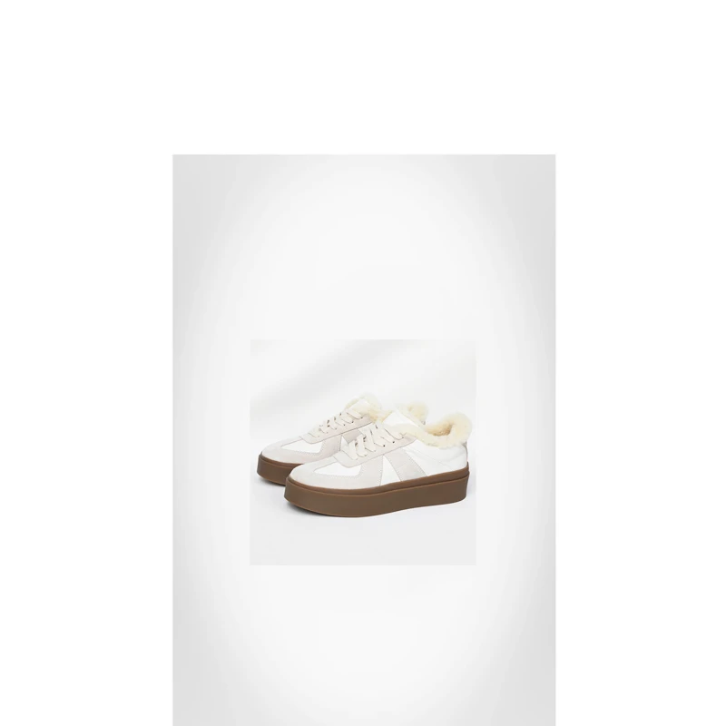 加绒保暖厚底休闲运动德训鞋【100%牛京/羊皮】ABJYB12