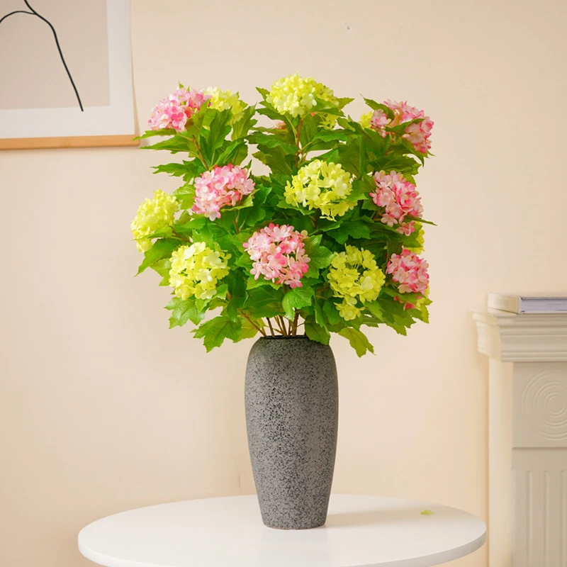 【花好月圆】仿真花木绣球花束幸运雪球假花客厅餐桌摆件摆放简约
