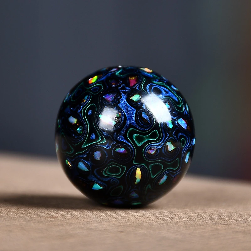 神匠手大漆珠赤宝砂名家非遗漆器工艺犀皮镶嵌单珠隔珠