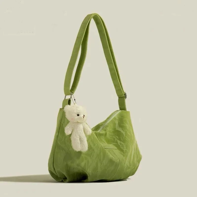 正品2024新款潮包包女森系百搭通勤高级感丝绒大容量轻便托特包潮