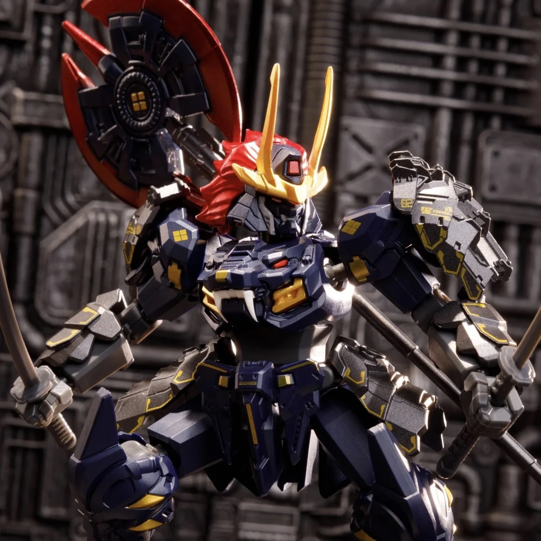 现货正版甲斐之虎森宝积木潮玩手办 模寿联名先祖效应 拼装模型