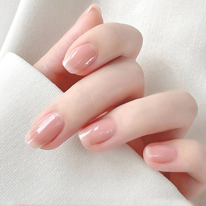 流行色冰透裸色系列指甲油免烤持久不掉色显白网红学生通勤美甲油