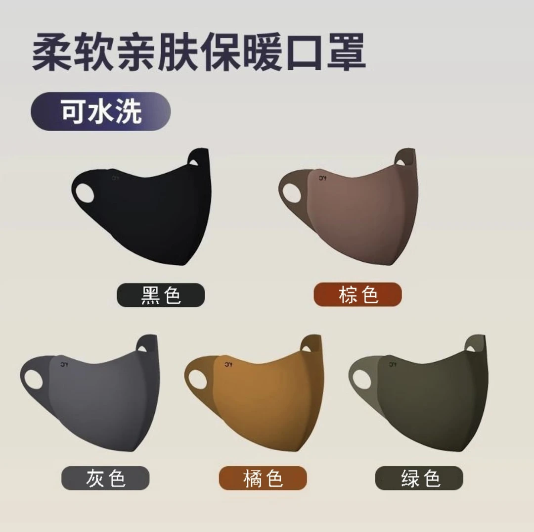 冬季美拉德口罩女保暖防风防寒防尘海绵无痕时尚可水洗护眼角面罩