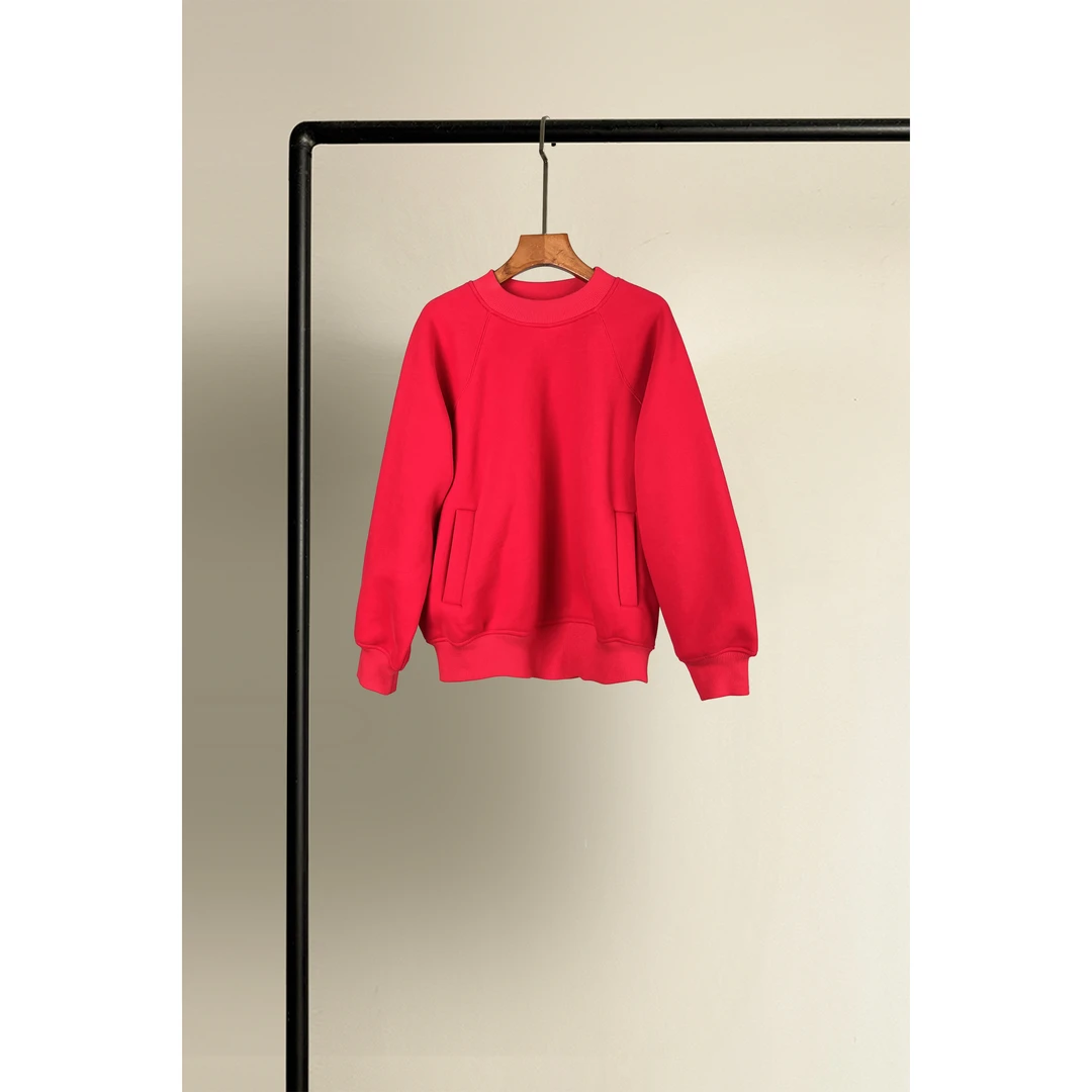 ICEEL原创设计女装卫衣女春秋纯色简约休闲小个子套头长袖上衣