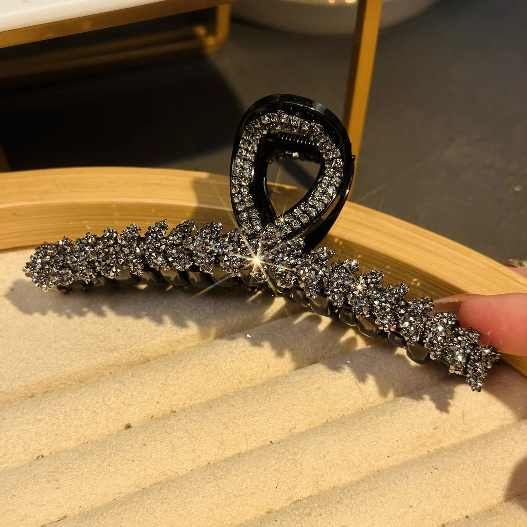 11CM麦穗链条抓夹时尚简约满钻1101 A33