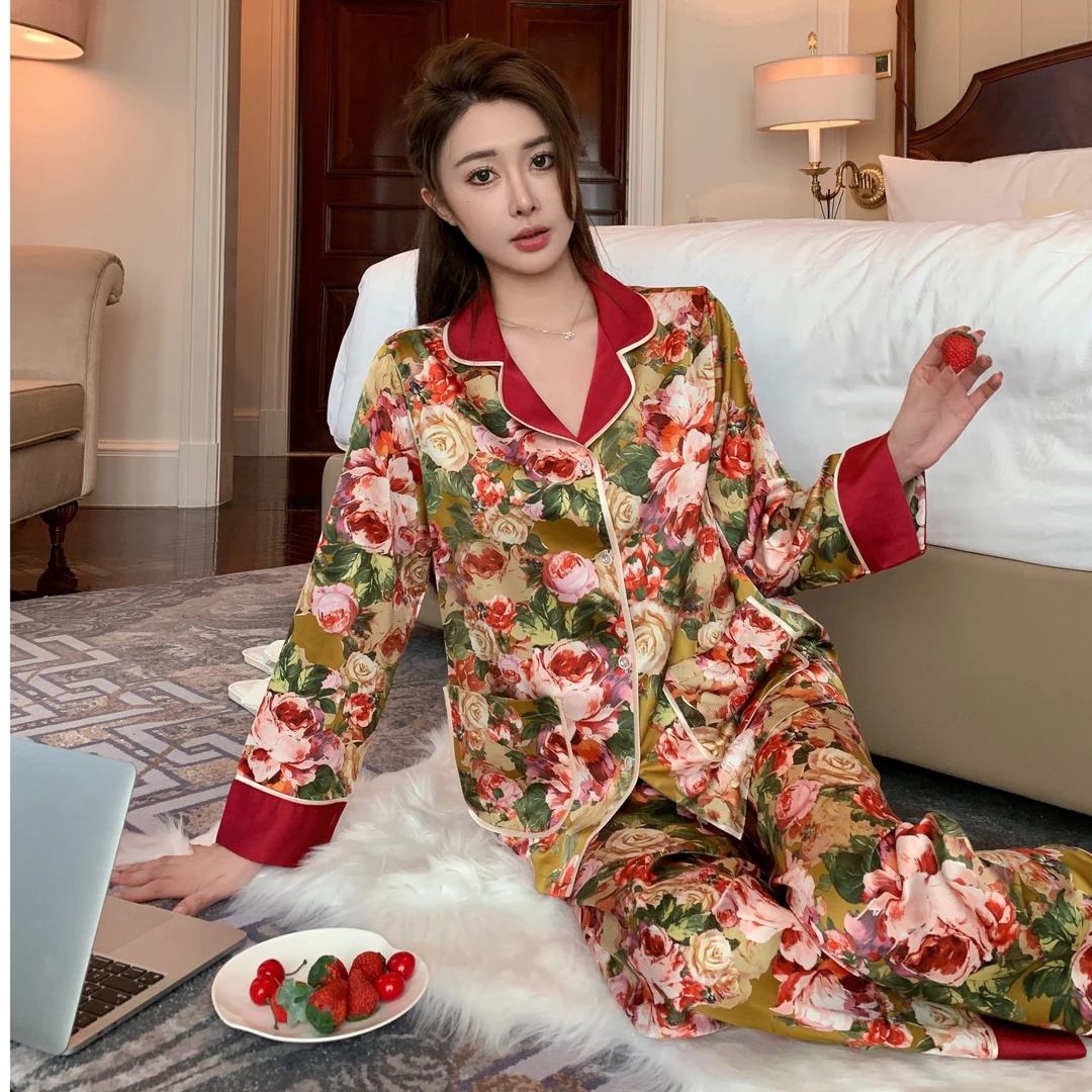 【花好月圆】 艺术小众设计师轻薄柔软舒适亲肤家居服套装