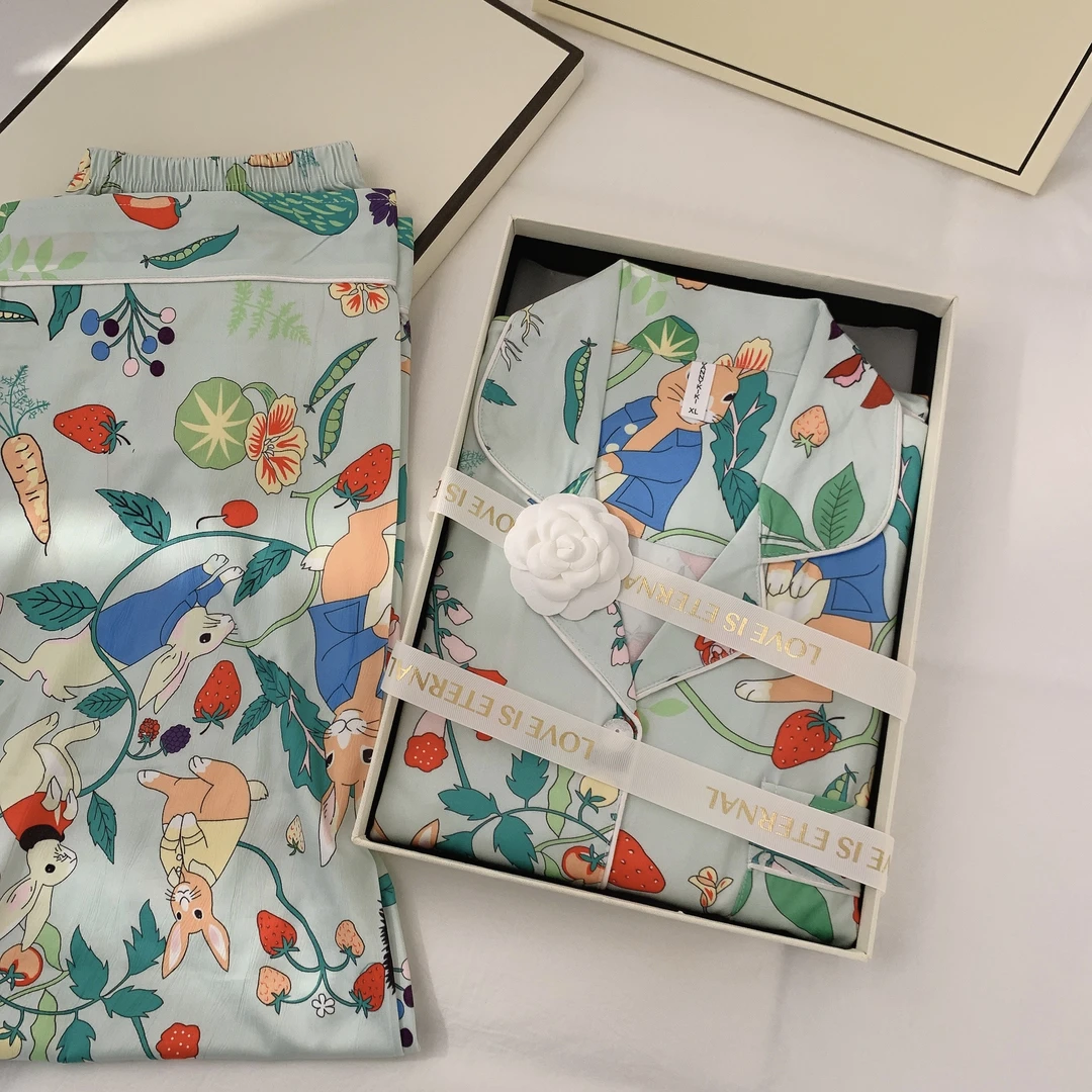 简丹生活【梦境田园】潮牌艺术小众设计可外穿春秋睡衣家居服套装