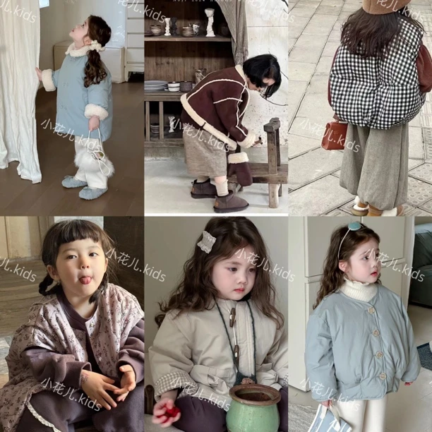 棉服链接买手店小众高品质不撞衫冬季保暖加厚女童外套上衣