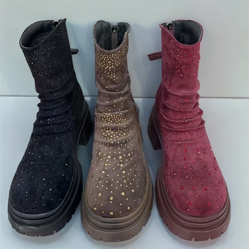 6382满钻时尚马丁靴女款
