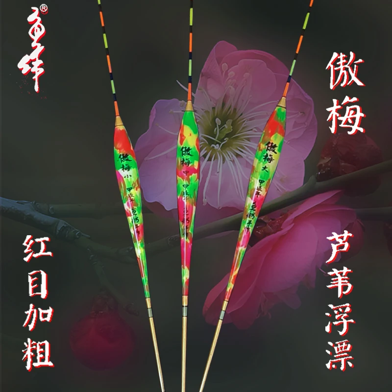 傲梅台湾鱼作甲辰年新品芦苇浮漂高灵敏竞技黑坑野钓醒目防爆包邮