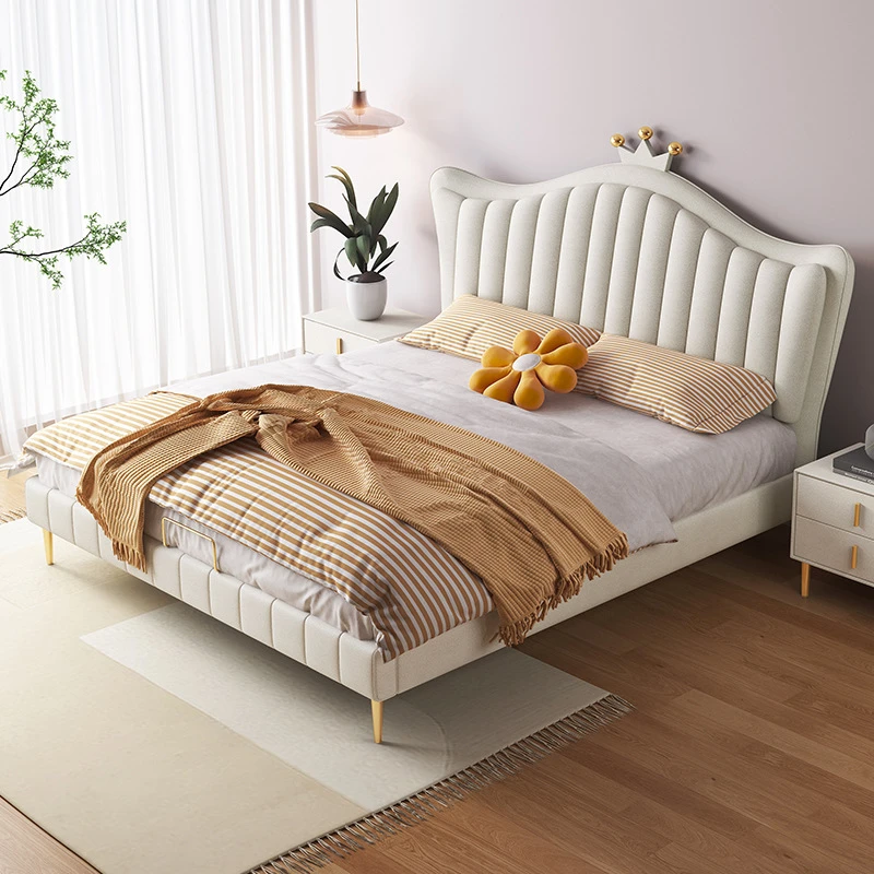 科技布床轻奢现代简约主卧储物1.8米双人网红1.5m大气软包布艺床