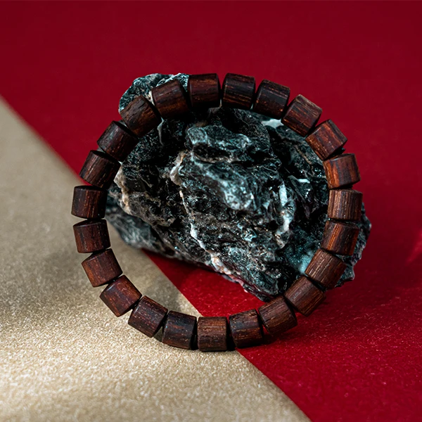 一木一檀 精选 降香黄油麻丝8x8mm手串