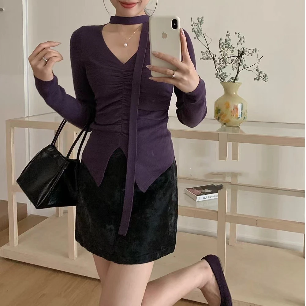 【100-200】收腰时尚修身短款半身裙褶气质款百搭打底小众显瘦