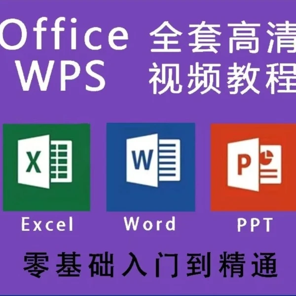 WPS-word-Excel-PPT制作-函数-数据透视表自学视频课程