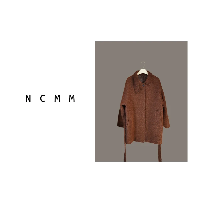 NCMM「再见爱人」一件简简单单却又很特别的斜纹圈圈澳毛大衣