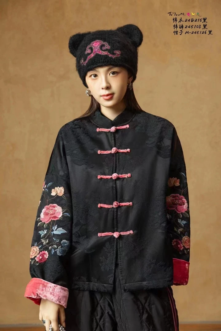 凉曦（再见时光）时尚国风精工刺绣新款帽子