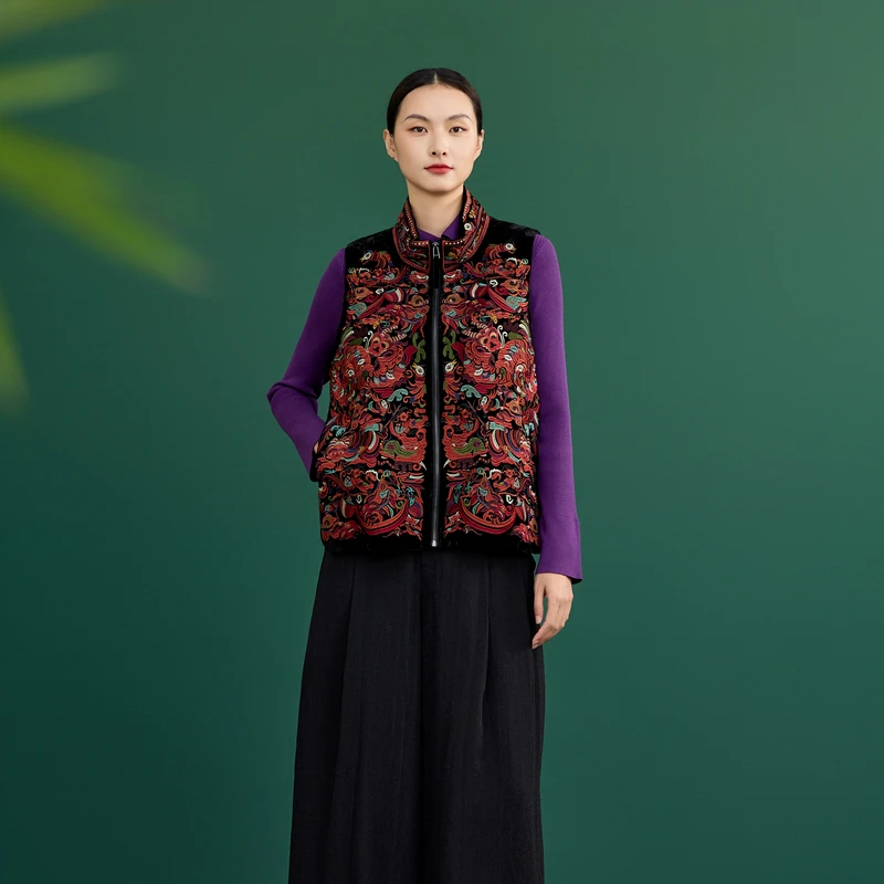 韦小宝2024冬季丝绒马夹6441109101