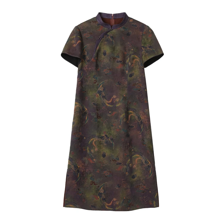 韦小宝香云纱连衣裙C-2421147479