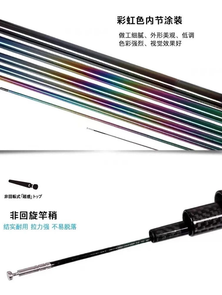 【未开价】日式彩虹全涂装超轻5h6h7hGLTE代高碳品质钓竿