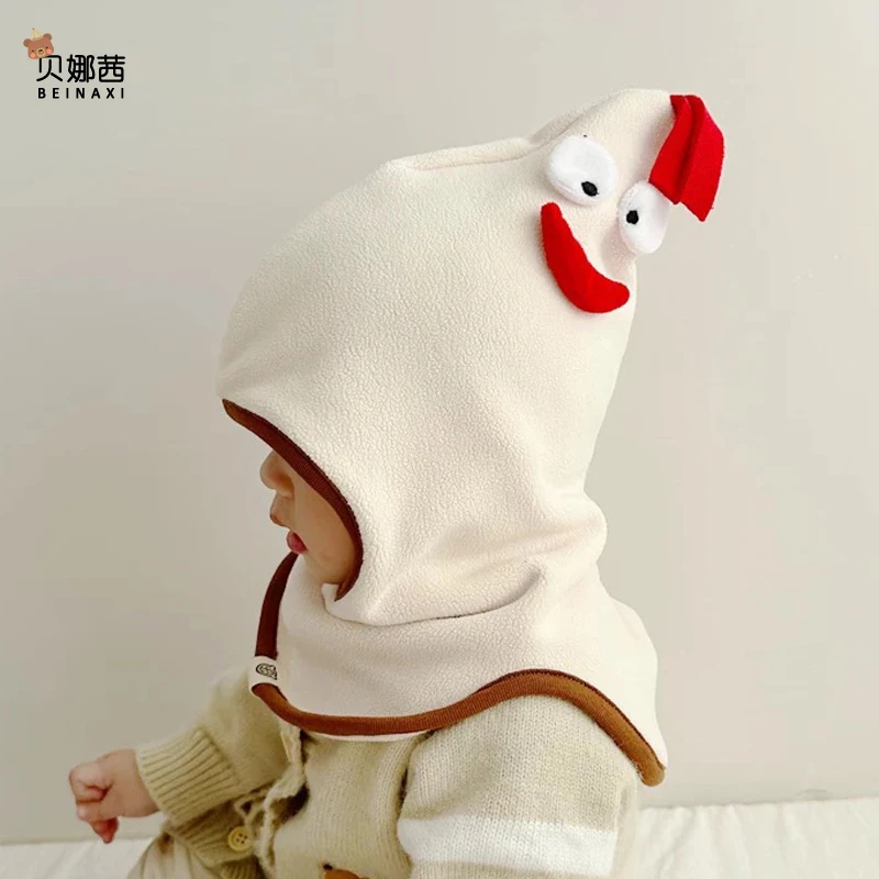 Beinaqian/贝娜茜儿童帽子秋冬季宝宝男童女童网红公鸡帽保暖冬天